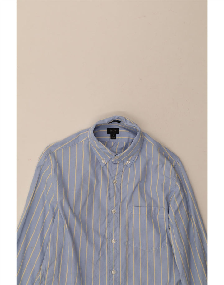 J. CREW Mens Slim Shirt Small Blue Striped Cotton Vintage J. Crew and Second-Hand J. Crew from Messina Hembry 
