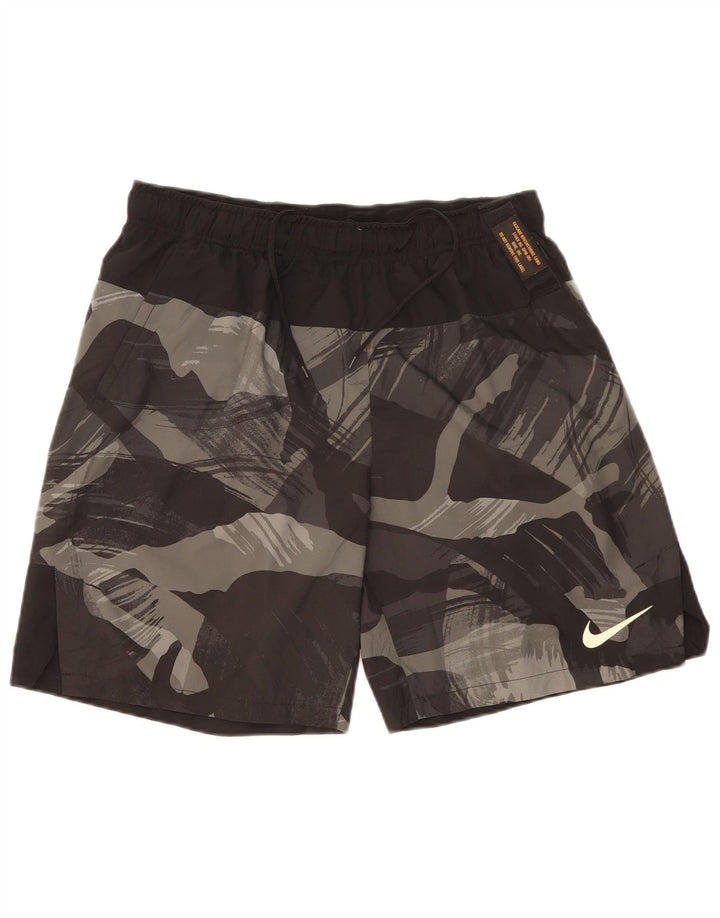 Ανδρικό αθλητικό σορτς NIKE Dri Fit Μεγάλο Μαύρο Καμουφλάζ Πολυεστέρας