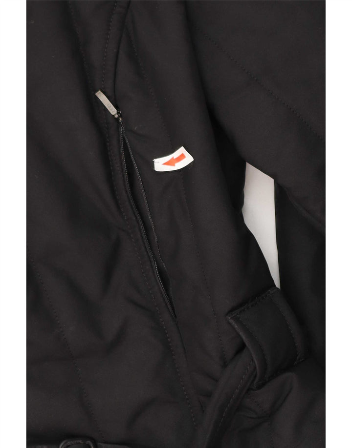 Refrigiwear Γυναικείο μπουφάν με κουκούλα IT 46 μεγάλο μαύρο πολυεστέρα