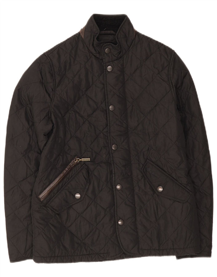 Μπουφάν Barbour Boys Quilted 10-11 Years Large Μαύρο
