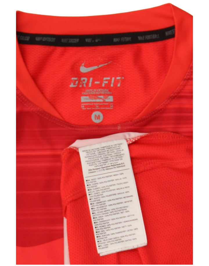 Ανδρικό γραφικό μπλουζάκι NIKE Dri Fit Τοπ μεσαίο κόκκινο πολυεστέρας
