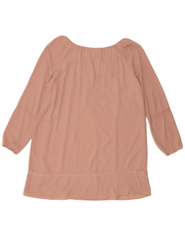 Γυναικείο μακρυμάνικο τουνίκ φόρεμα Wrangler UK 18 XL Ροζ Πολυεστέρας