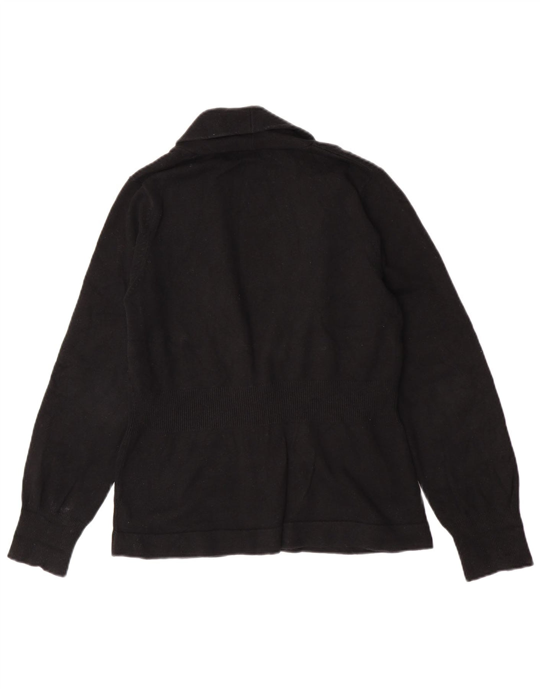 Γυναικείο πουλόβερ με ζακέτα Eddie Bauer UK 14 μεσαίο μαύρο βαμβακερό