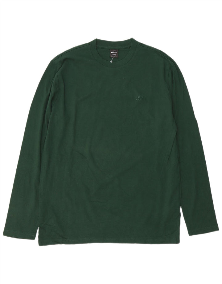 OAKLEY Ανδρικό μπλουζάκι με κανονική εφαρμογή, μακρυμάνικο, μεσαίο πράσινο βαμβακερό