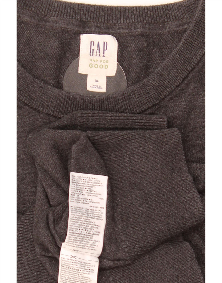 Ανδρικό πουλόβερ GAP Crew Neck Jumper XL Γκρι βαμβακερό