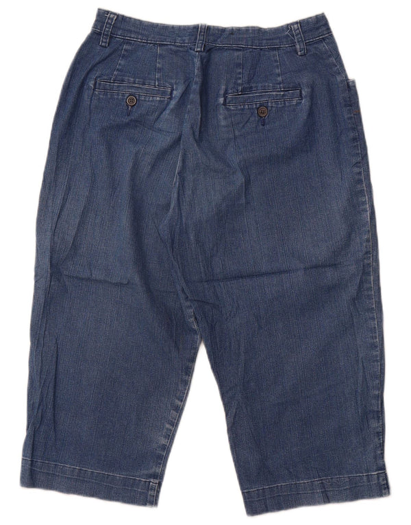 Lee Womens Petite Capri Jeans US 8 Medium W30 L18 Blue Cotton