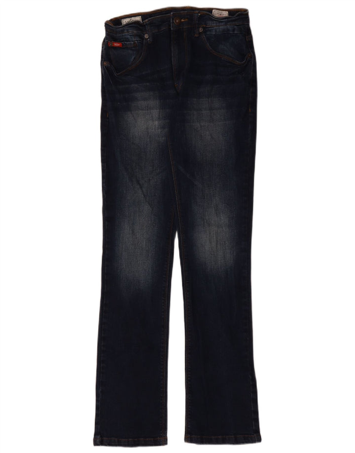 Lee Womens Cooper Slim Bootcut Jeans W30 L33 Navy Blue Cotton