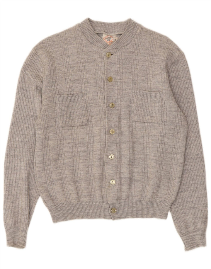 Vintage γυναικεία ζακέτα πουλόβερ UK 14 Medium Grey