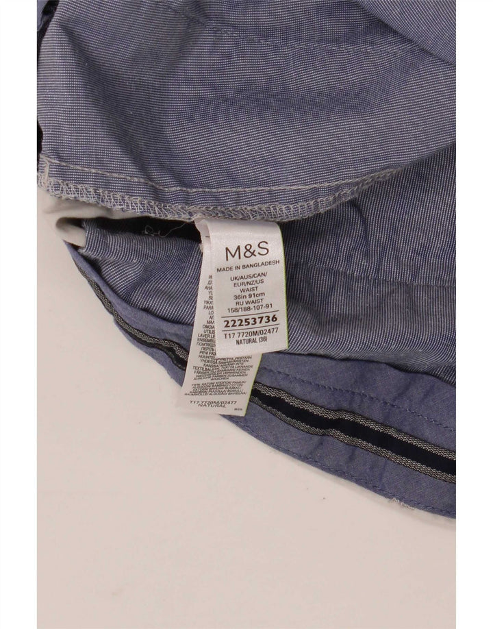 Ανδρικό σορτς Chino Marks & Spencer W36 μεγάλο γκρι βαμβακερό