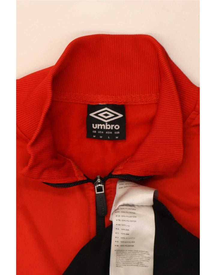 Ανδρική αθλητική φόρμα Umbro Μπουφάν μεσαίου κόκκινου χρώματος πολυεστέρας
