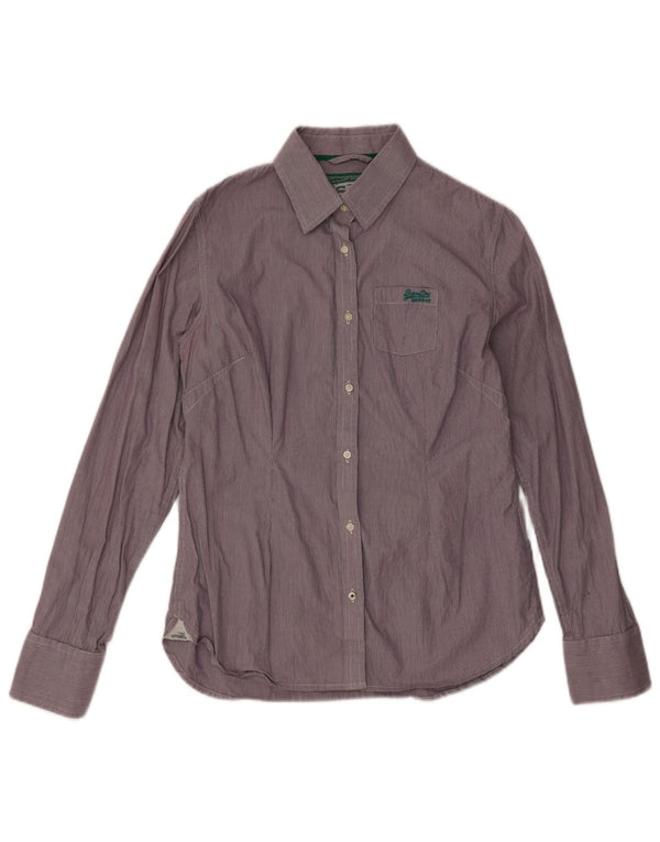 Ανδρικό πουκάμισο Superdry Large Purple Check Cotton