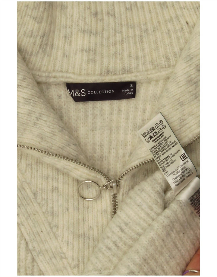 Marks & Spencer Γυναικείο γιλέκο υπερμεγέθη φανελάκι UK 10 Small Grey Flecked