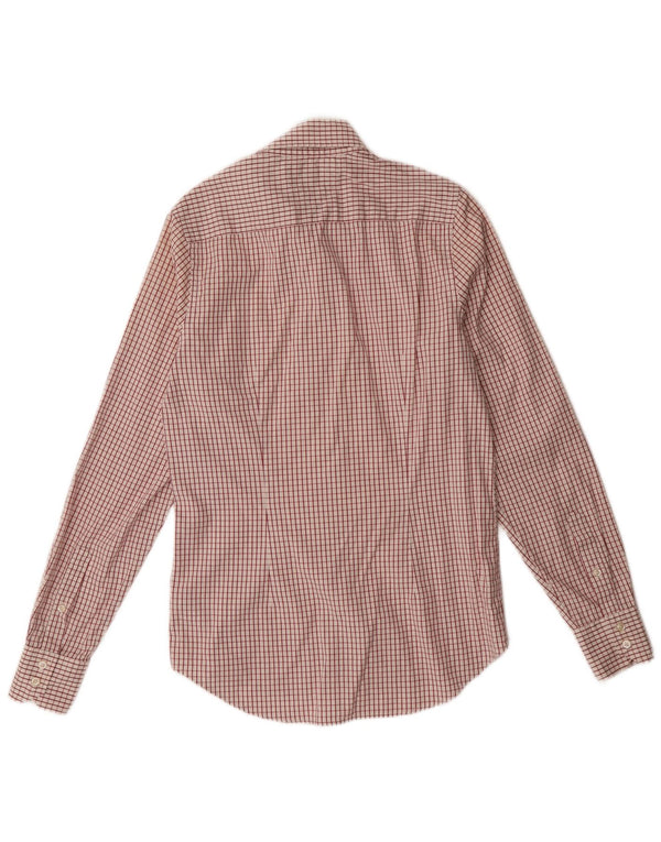Tommy Hilfiger Mens Shirt Small Red Check Cotton