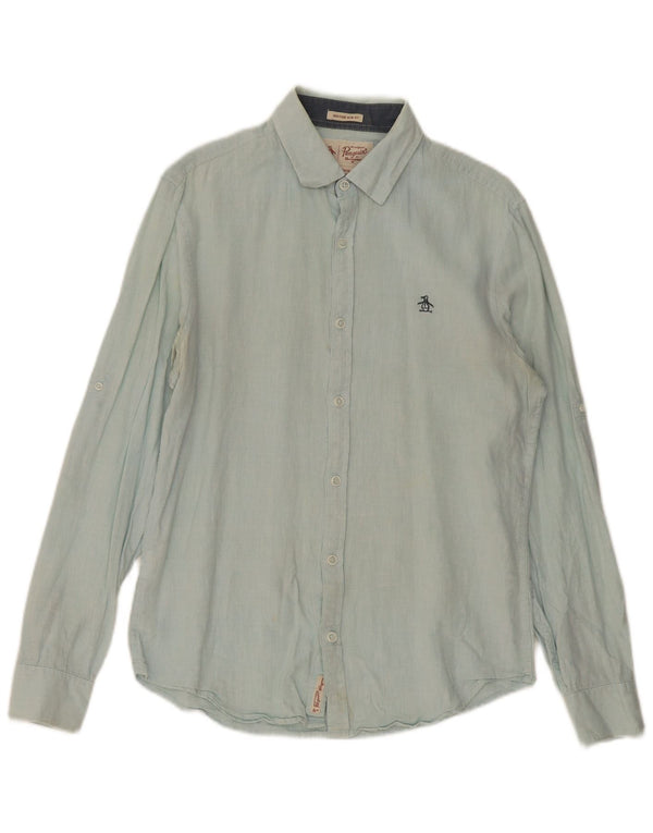 Ανδρικό πουκάμισο Penguin Heritage Slim Fit Small Blue