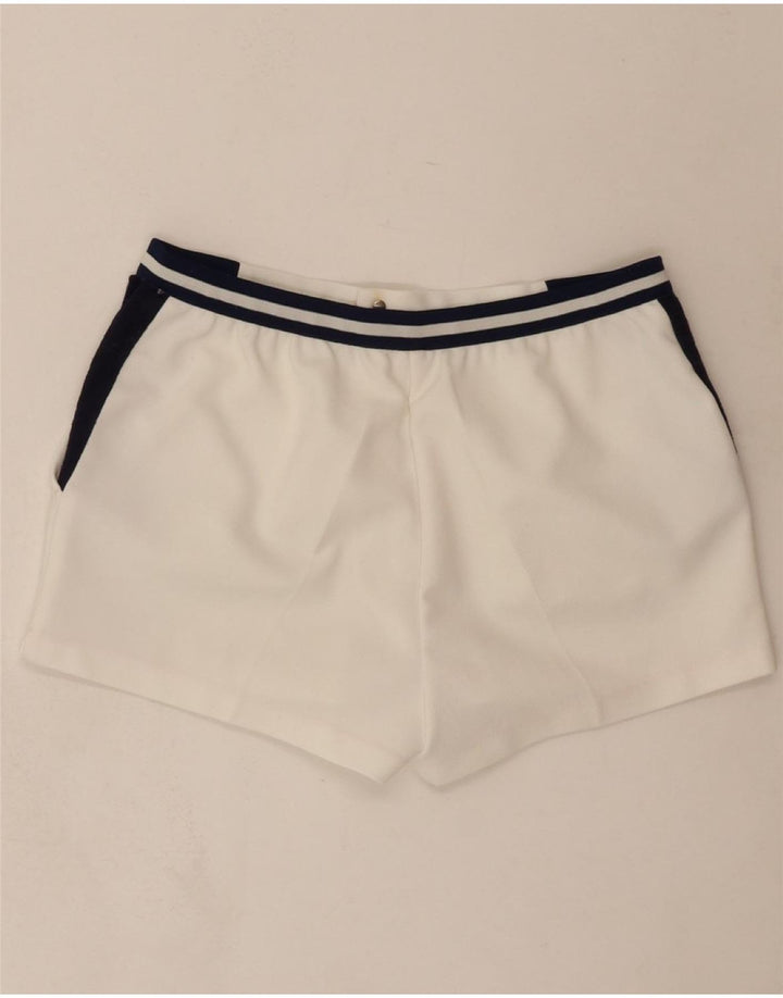 VINTAGE Womens Chino Shorts W32 Large White Colourblock Vintage Vintage and Second-Hand Vintage from Messina Hembry 