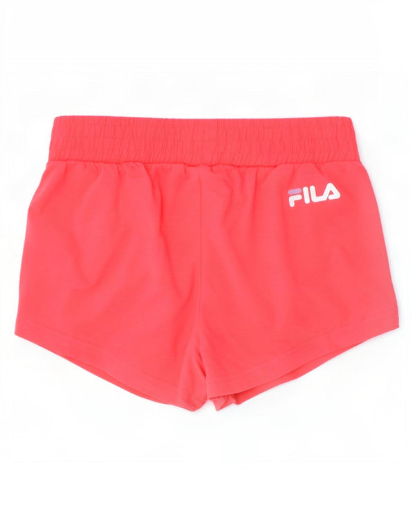Fila γραφικό αθλητικό σορτς για κορίτσια 11-12 ετών Ροζ χρώματος βαμβακερό