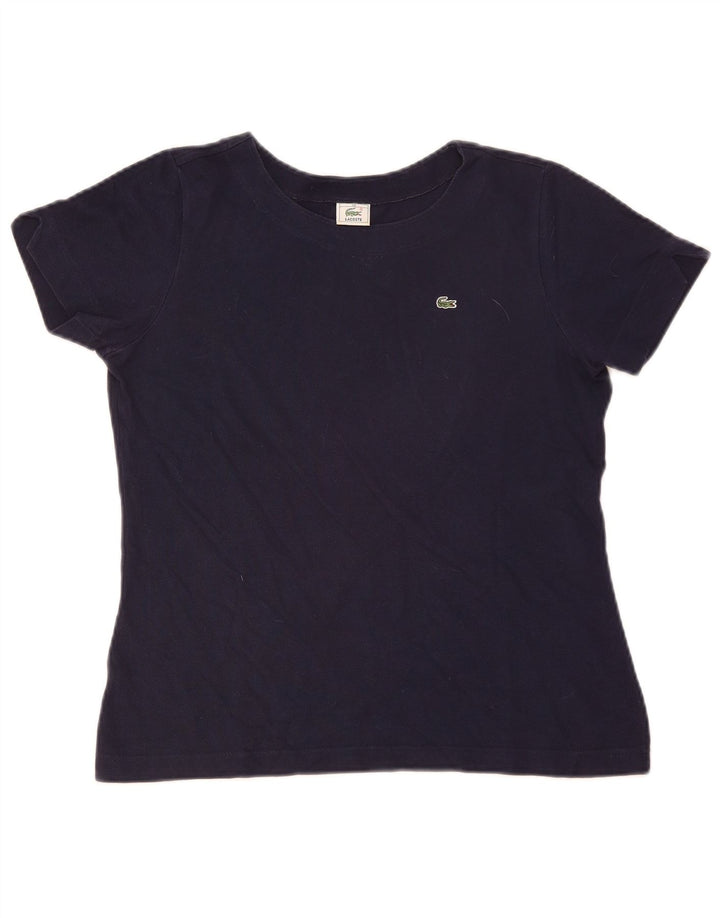 Γυναικείο T-Shirt Lacoste Top Size 40 Medium Navy Blue βαμβακερό