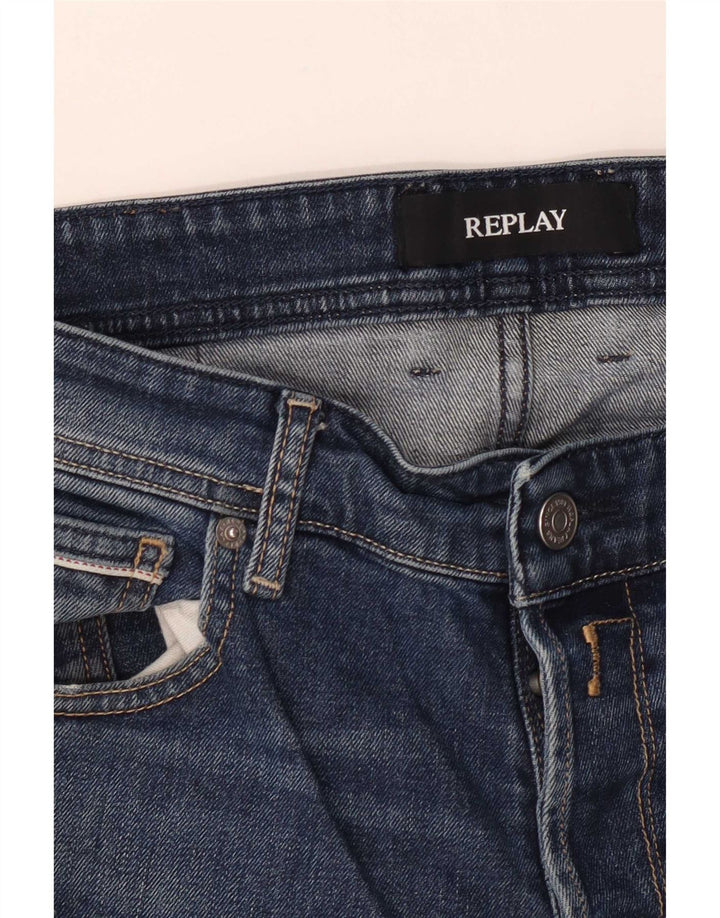 Replay Ανδρικό Grover Straight Jeans W34 L32 Blue