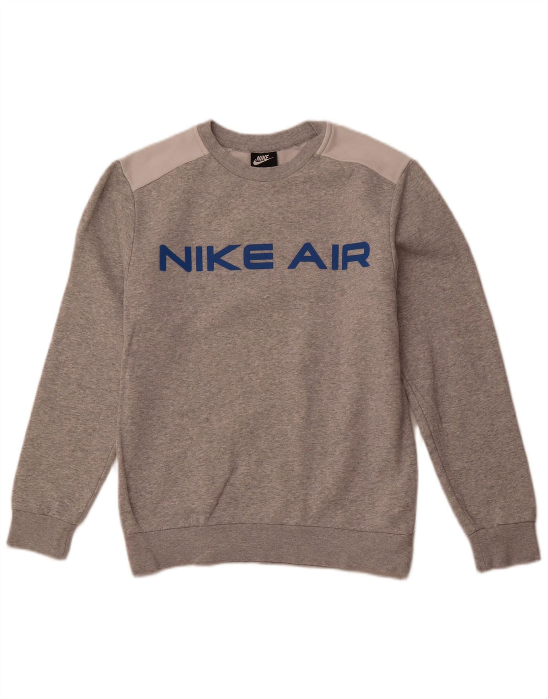 Ανδρικό γραφικό φούτερ NIKE Jumper Small Grey Colourblock Βαμβακερό