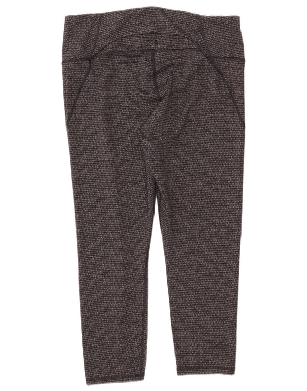 Γυναικείο Crop κολάν UNDER Armour Slim Fit UK 18 XL Grey Geometric