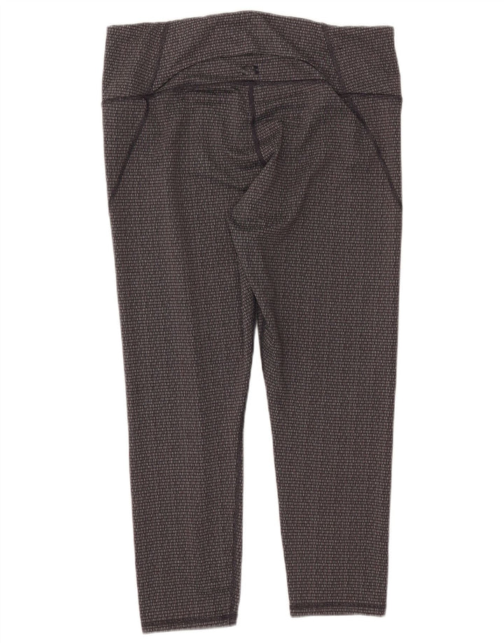 Γυναικείο Crop κολάν UNDER Armour Slim Fit UK 18 XL Grey Geometric