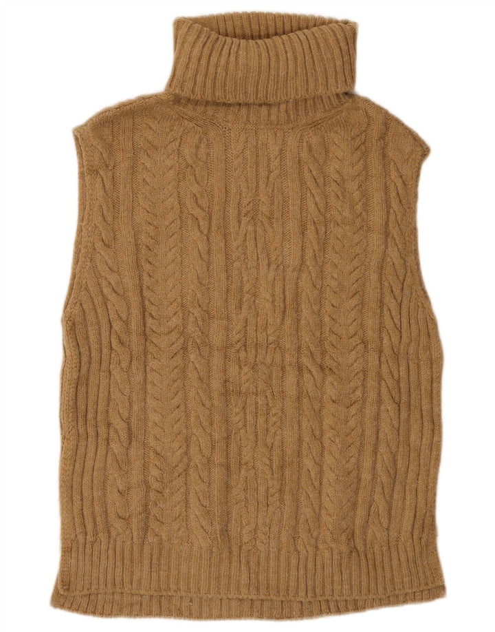 MARKS & SPENCER Γυναικείο γιλέκο υπερμεγέθη φανελάκι UK 6 XS Μπεζ ακρυλικό