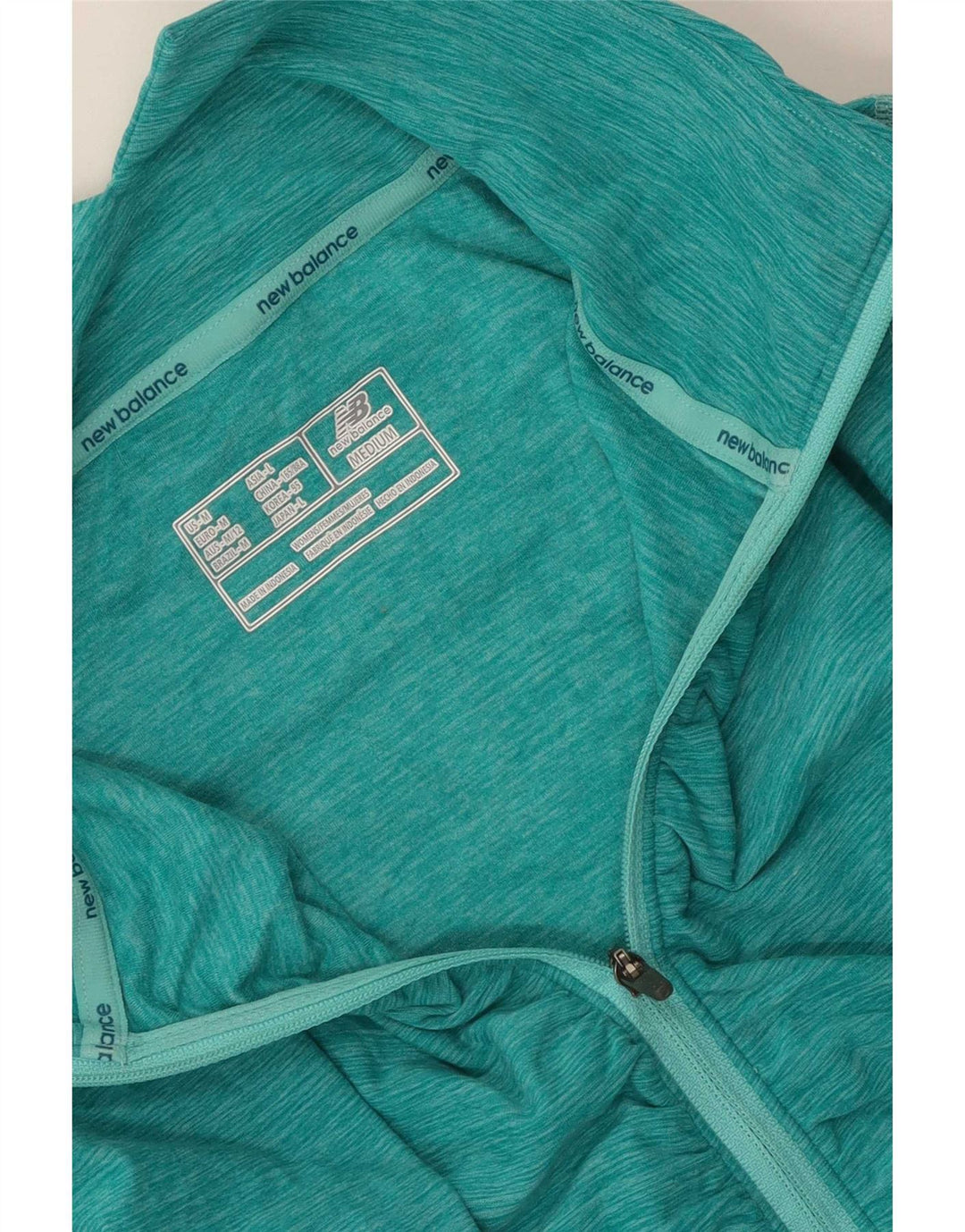 New Balance Γυναικεία φόρμα πουλόβερ με φερμουάρ Top UK 12 Medium Green