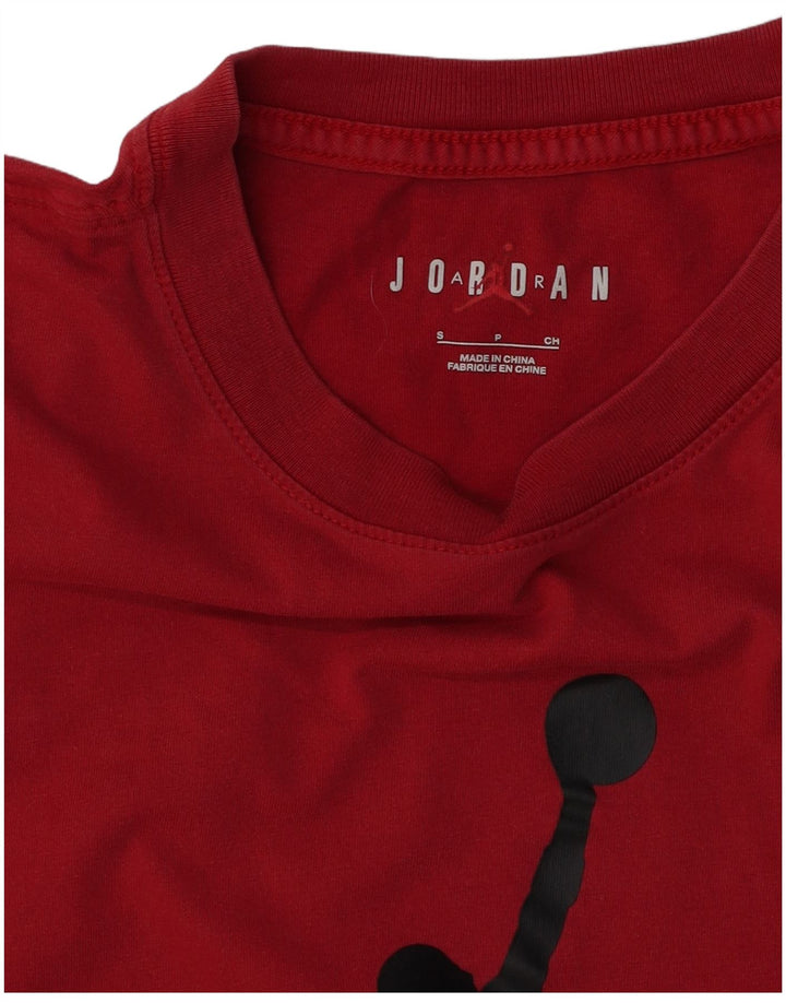 JORDAN Ανδρικό γραφικό T-Shirt Top Small Red