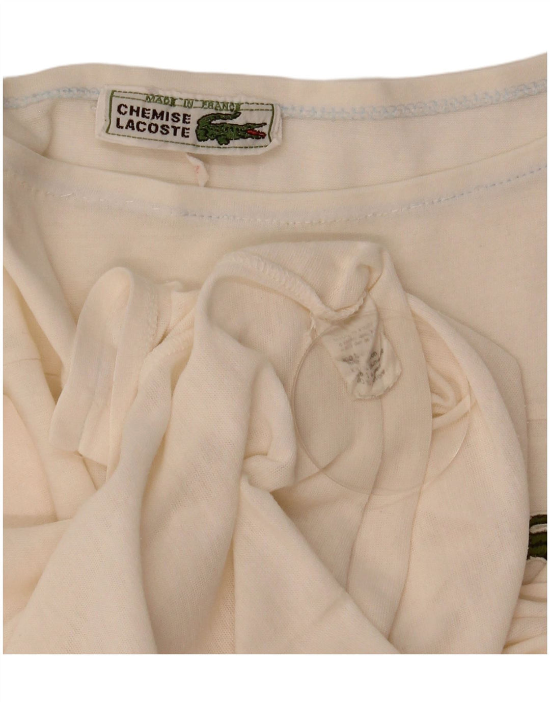 Γυναικείο T-Shirt Lacoste Top Size 44 Μεγάλο λευκό βαμβακερό