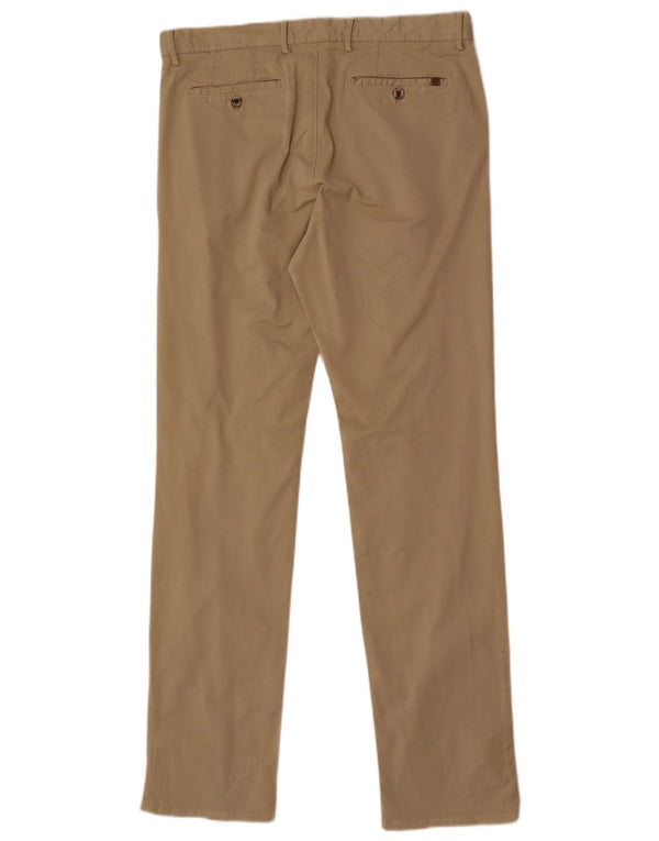 Massimo Dutti Ανδρικό παντελόνι Chino με κανονική εφαρμογή EU 42 Large W32 L33 Beige