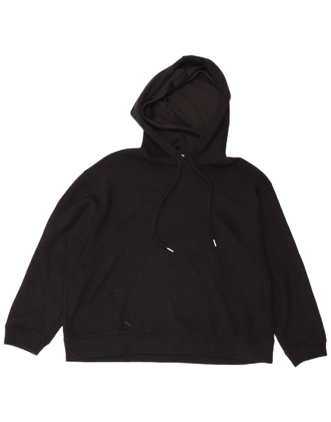 Zara Γυναικείο Hoodie Jumper UK 14 Medium Black Polyester