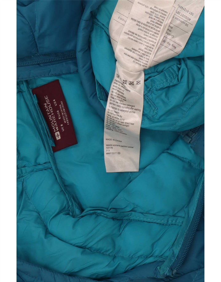 Mountain Warehouse Γυναικείο μπουφάν με κουκούλα UK 8 Small Blue Nylon