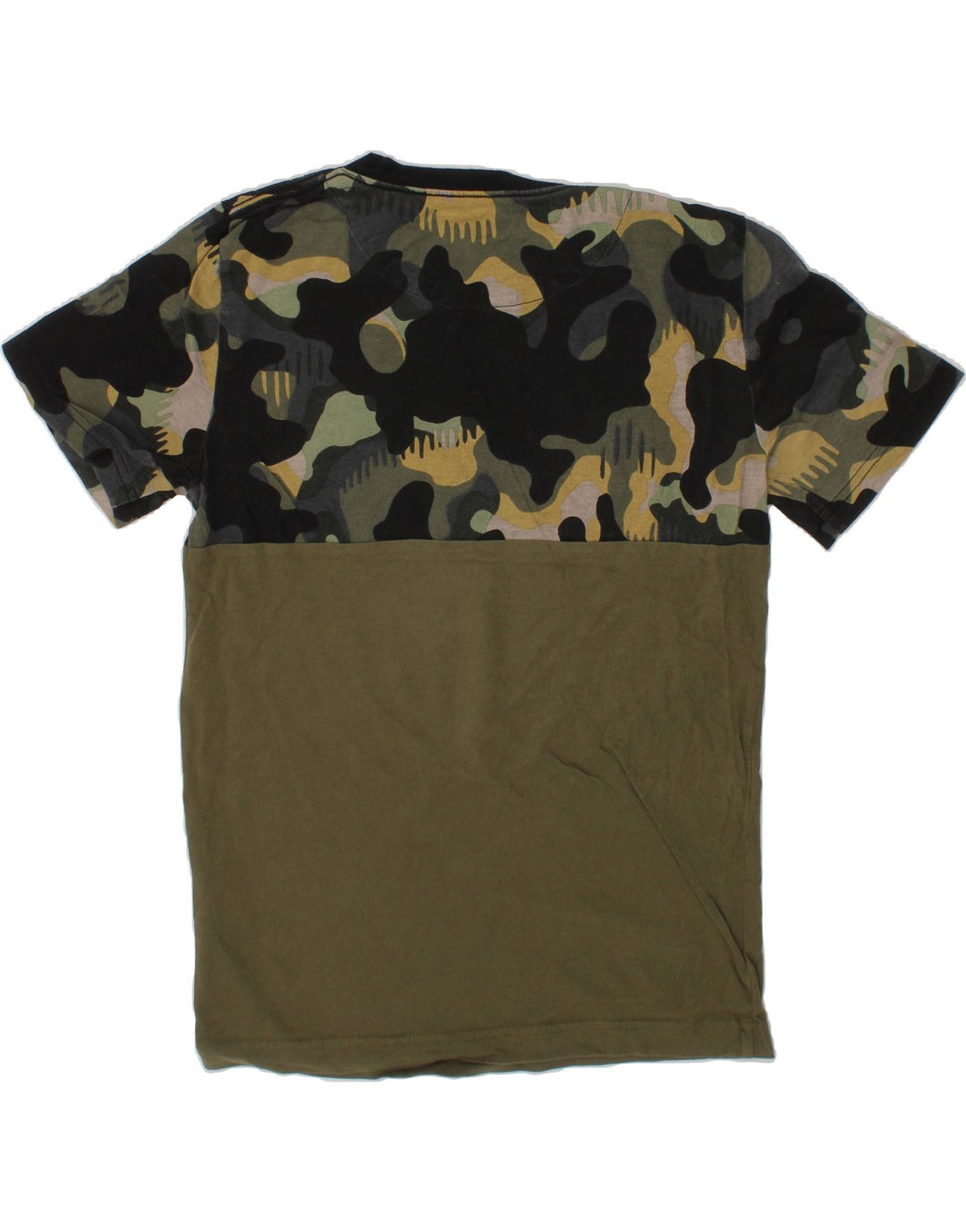 CONVERSE Boys Graphic T-Shirt Top 10-11 Years Medium Green Camouflage Vintage Converse and Second-Hand Converse from Messina Hembry 