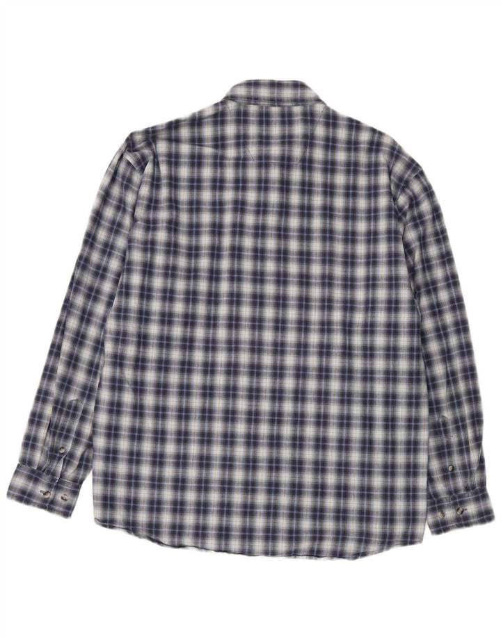 Ανδρικό πουκάμισο Wrangler XL Blue Check Cotton