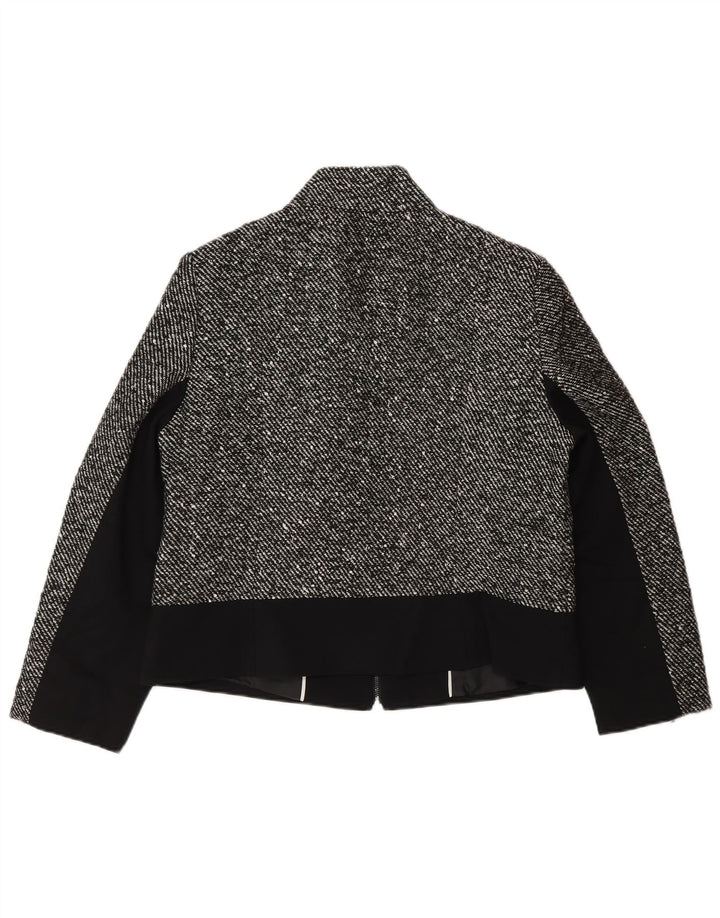 Marks & Spencer Γυναικείο μπουφάν UK 14 Large Grey Flecked Polyester