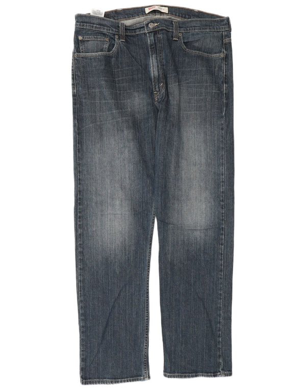 Levi's Mens 505 Straight Jeans W38 L34 Μπλε Βαμβακερό