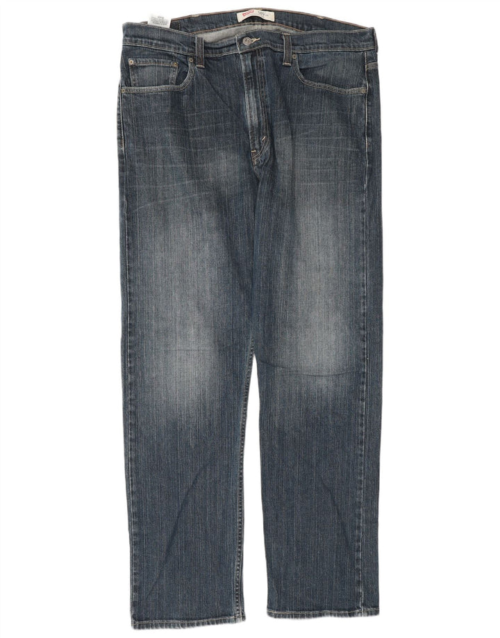 Levi's Mens 505 Straight Jeans W38 L34 Μπλε Βαμβακερό