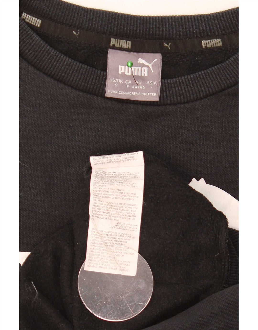 Ανδρικό γραφικό φούτερ Puma Jumper Μικρό μαύρο βαμβακερό