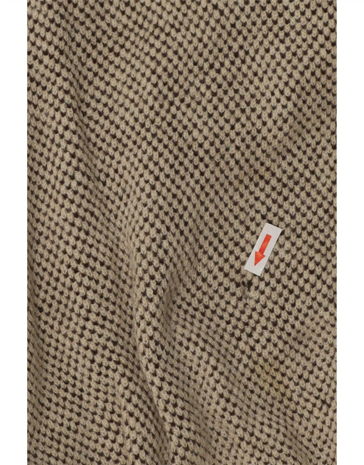 Ανδρικό πουλόβερ με λαιμόκοψη Bizzarro IT 48 Medium Beige Flecked