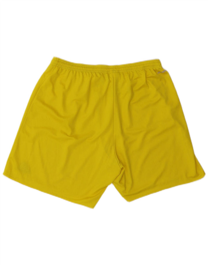 Ανδρικό αθλητικό σορτς Adidas Climalite XL κίτρινο πολυεστέρα