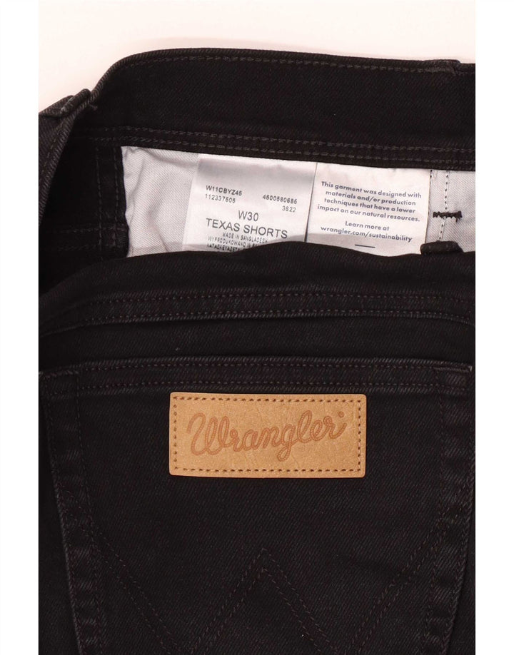 Ανδρικό τζιν σορτς Wrangler Texas W30 μεσαίο μαύρο βαμβακερό