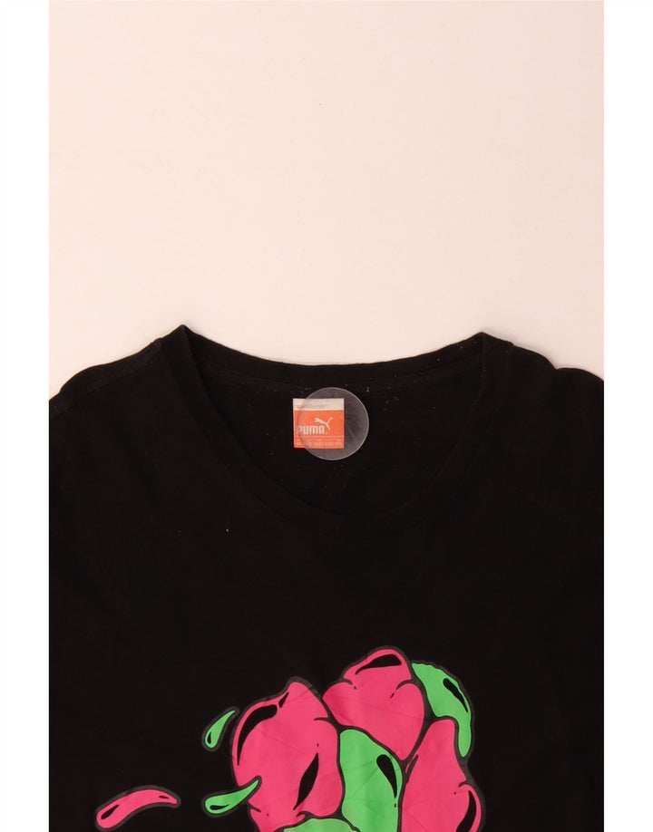 Ανδρικό γραφικό T-Shirt PUMA Top 2XL Μαύρο βαμβακερό