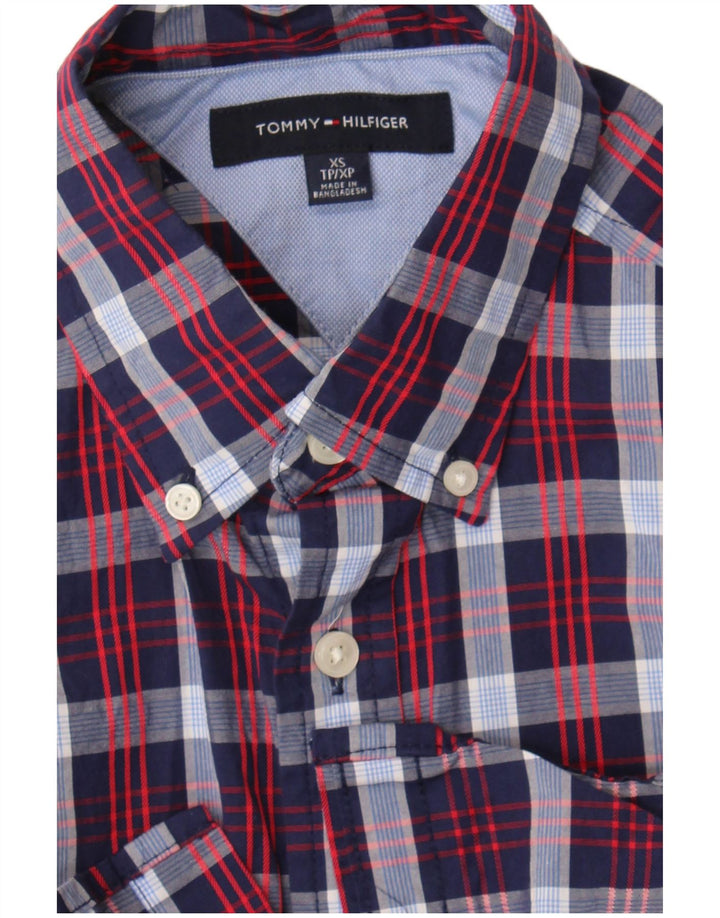 Ανδρικό πουκάμισο Tommy Hilfiger XS Navy Blue Check