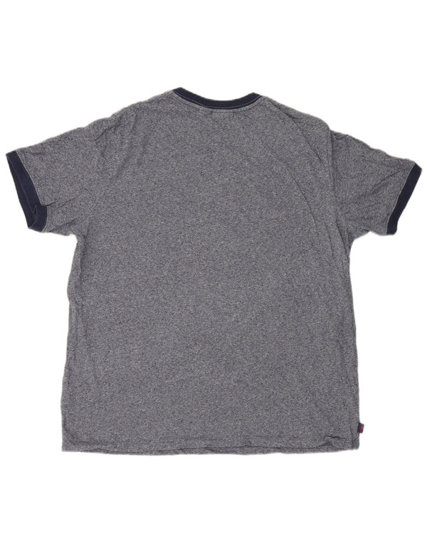Ανδρικό T-Shirt Superdry Top 2XL Navy Blue Flecked Cotton