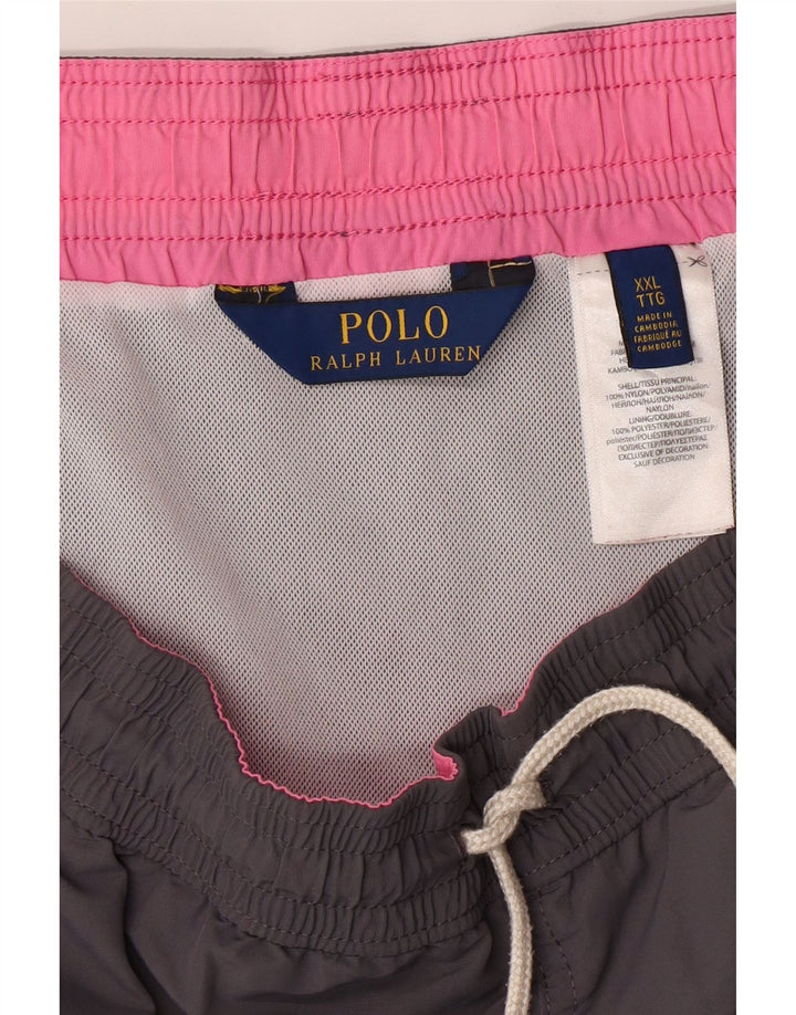Ανδρικό σορτς κολύμβησης POLO RALPH LAUREN 2XL γκρι νάιλον
