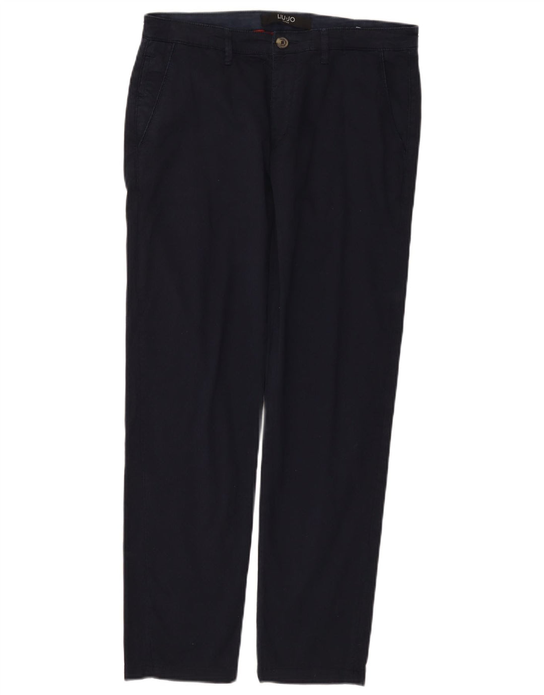 Liu Jo Mens Slim παντελόνι Chino IT 48 Medium W30 L28 Navy Blue Cotton