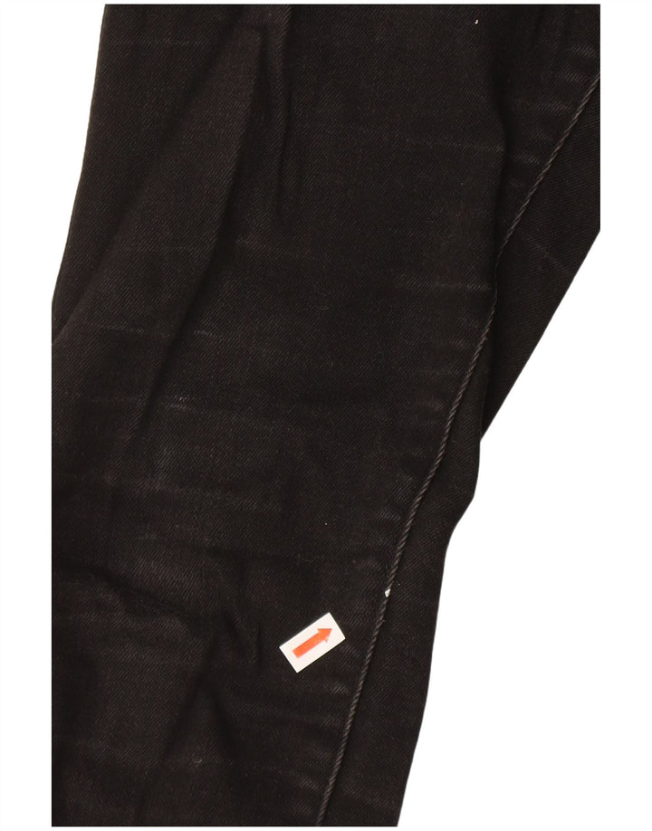 LEE Womens Riders Ψηλόποδα Skinny Jeans US 9 Medium W24 L27 Μαύρο βαμβακερό