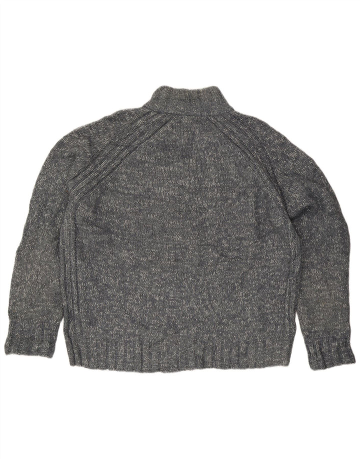 Ανδρικό πουλόβερ Marks & Spencer Blue Harbor με φερμουάρ XL με γκρι φλιτζάνι