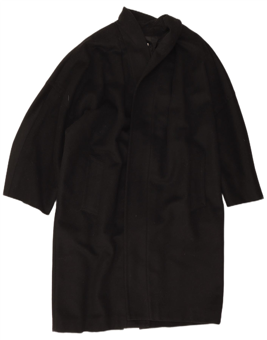 Ferre Γυναικείο Oversized Ανοιχτό Πανωφόρι UK 14 Large Μαύρο