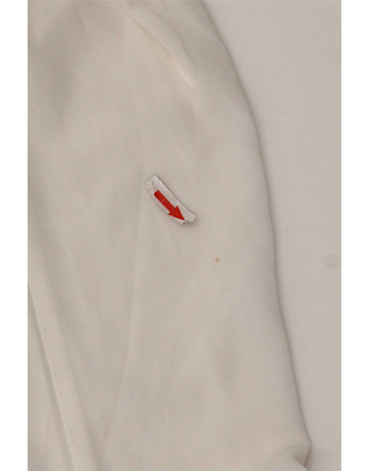 Zara Γυναικεία μακρυμάνικη μπλούζα τοπ UK 14 Medium White